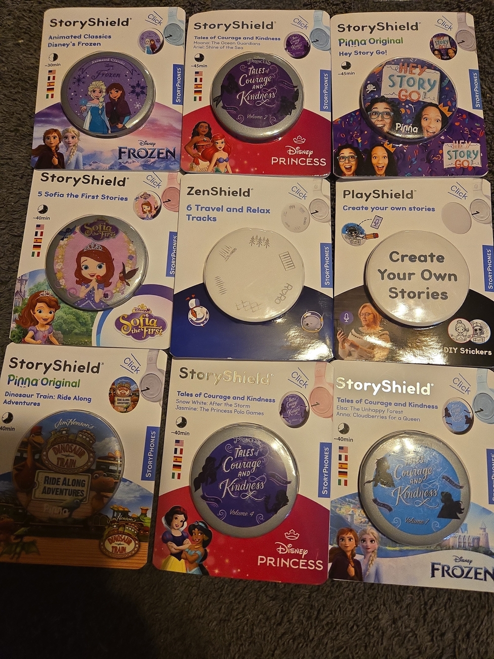 StoryShield & ZenShield Kids Audio Disc Lot Of 9 –# 474